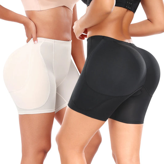 Butt Lifter Padded Shaping Shorts - Hip Enhancer Shapewear with Removable Pads